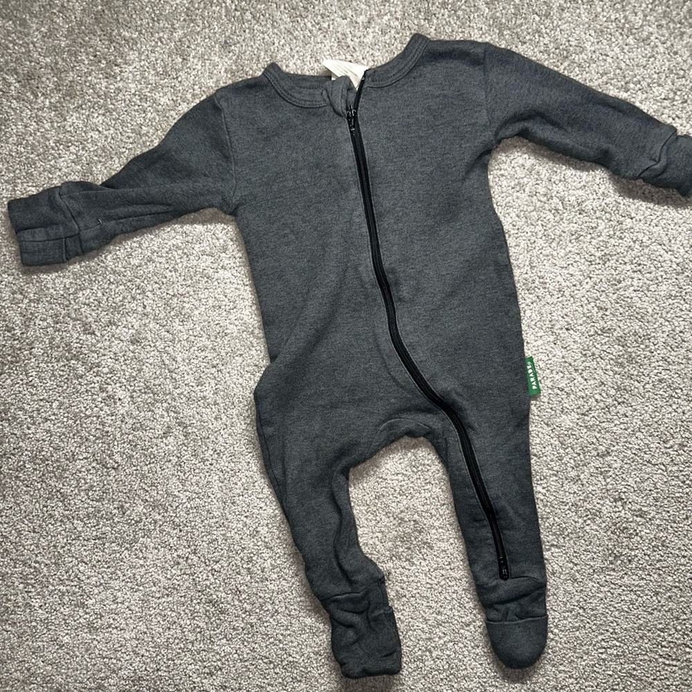 Parade organic grey sleeper pjs